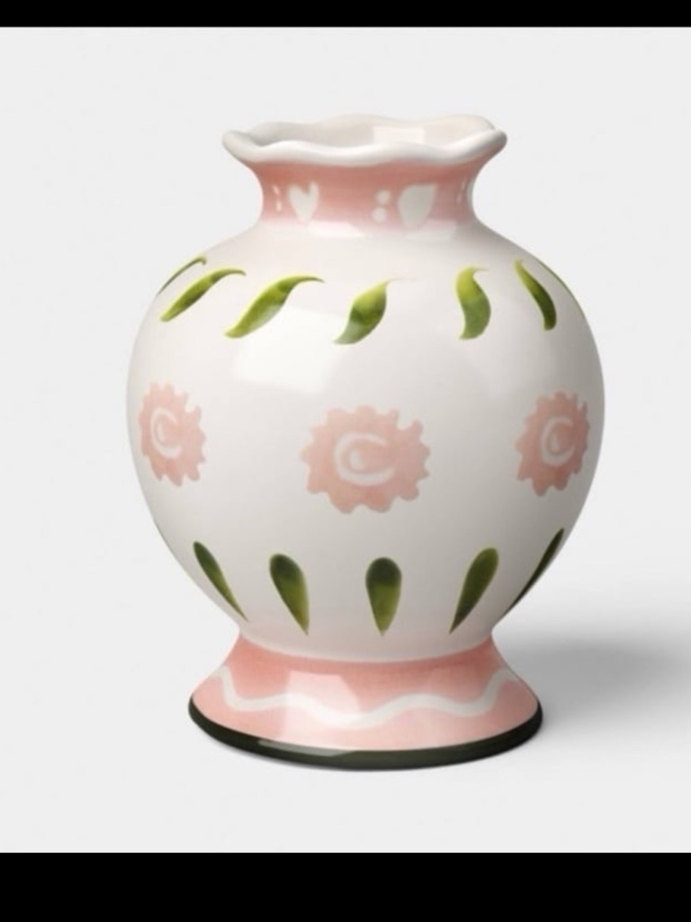 Painted Ceramic Bud Vase Pink/ White
- Threshold